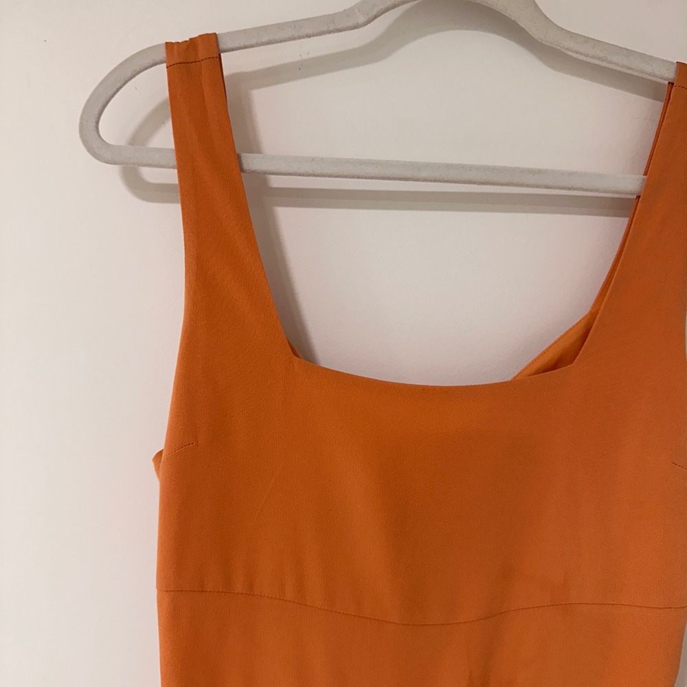 4SI3NNA Orange Midi Dress - Picture 2 of 10